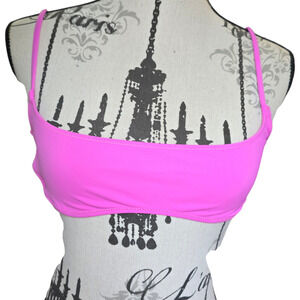 Skims Recycled Micro Scoop Bikini Top Neon Orchid Size M